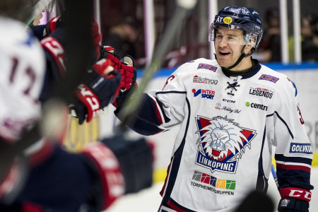 Niklas Fogström i LHC-tröjan. Foto: Petter Arvidson / BILDBYRÅN 