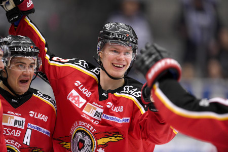 Christopher Mastomäki i Luleå-tröjan. Foto: Peter Skaugvold / BILDBYRÅN