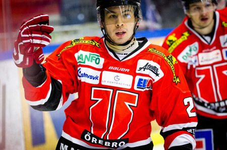 Greg Squires I Örebro-tröjan. Foto: Johan Bernström / BILDBYRÅN