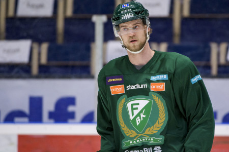 Anton Gustafsson i FBK-tröjan. Foto: Fredrik Karlsson / BILDBYRÅN