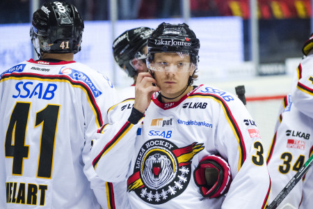 Marcus Oskarsson i Luleå-tröjan. Foto: Simon Hastegård/ BILDBYRÅN