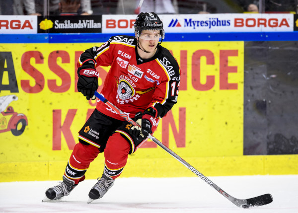 Julius Junttila i Luleå Hockey. Foto: Peter Skaugvold / BILDBYRÅN